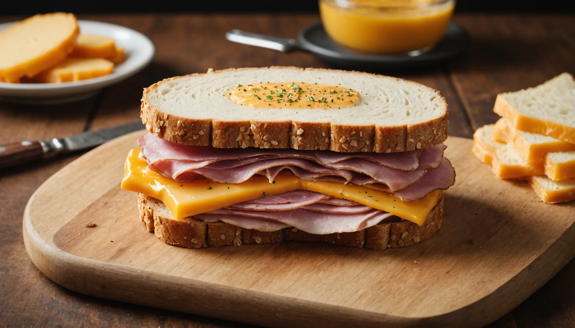 sandwich jambon cheddar